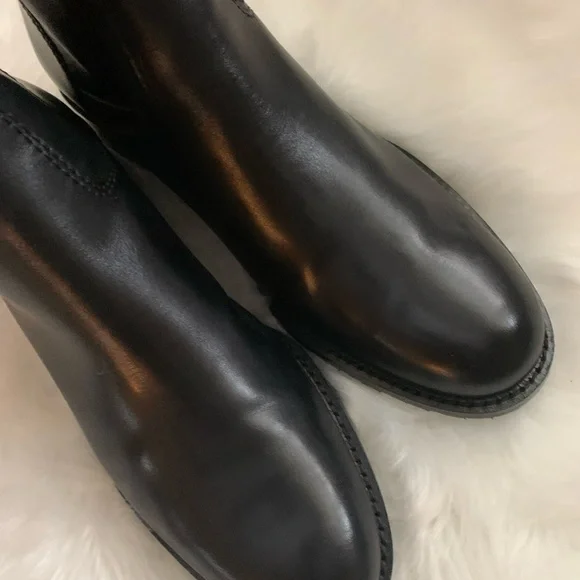 Franco Sarto Black Leather Boot size 9 EUC - Picture 3 of 12